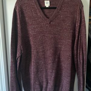 Reddish maroon sweater